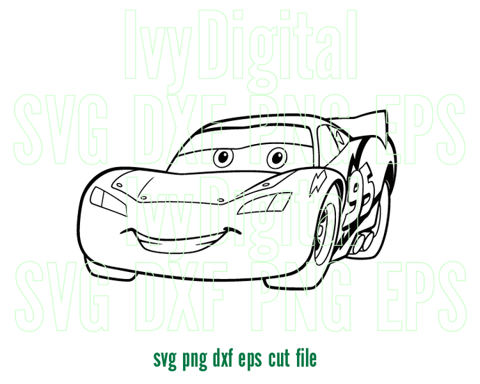 Lightning McQueen is Driving coloring page - Download, Print or Color  Online for Free